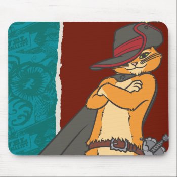 Puss With Arms Crossed Mouse Pad by pussinboots at Zazzle