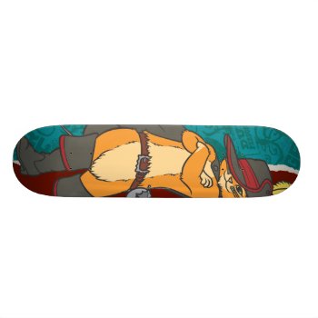 Puss With Arms Crossed Skateboard by pussinboots at Zazzle