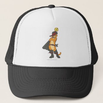 Puss With Arms Crossed Trucker Hat by pussinboots at Zazzle