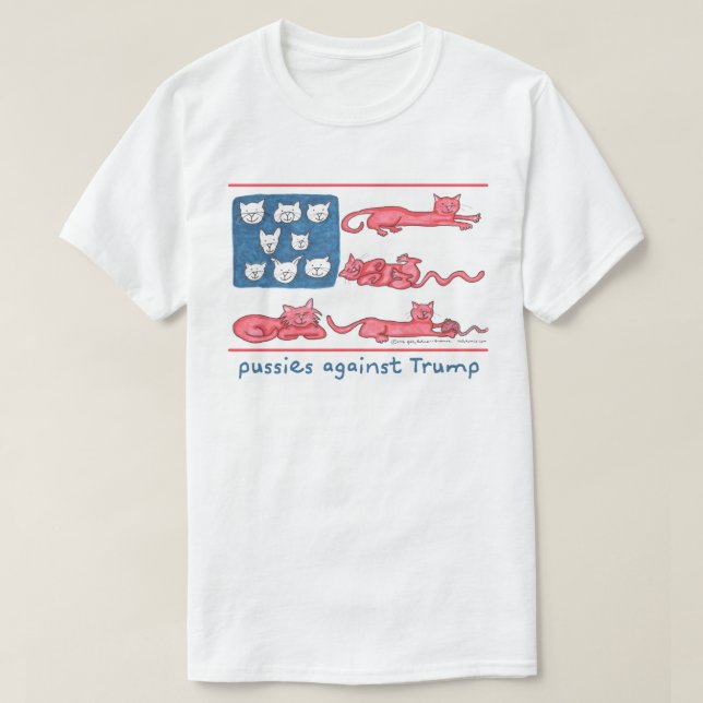 Pussies Against Trump t-shirt (Design Front)