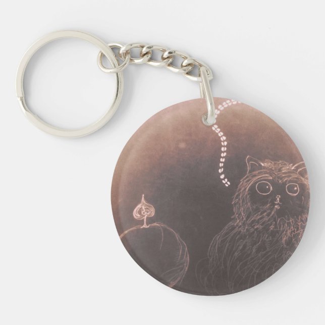 Pussy cat in glory lightning keychain (Front)