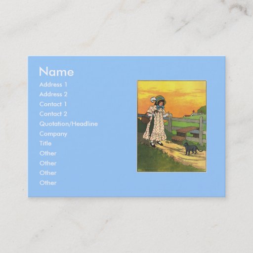 Customizable Pussy-cat, pussy-cat, Where have you been? Business Card Templates