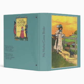 Pussy-cat Where have you been? Mother Goose Rhyme 3 Ring Binder