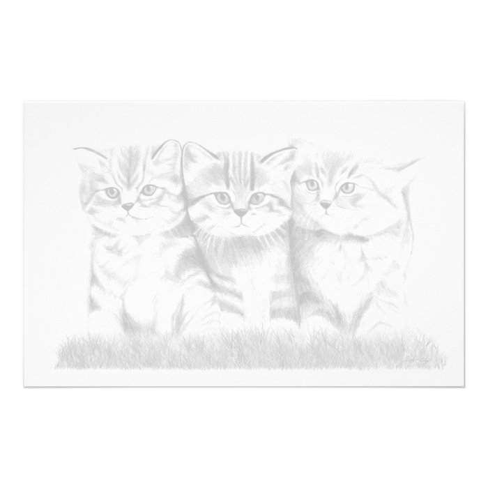 Pussy Cats (choose your paper type) Stationery Paper