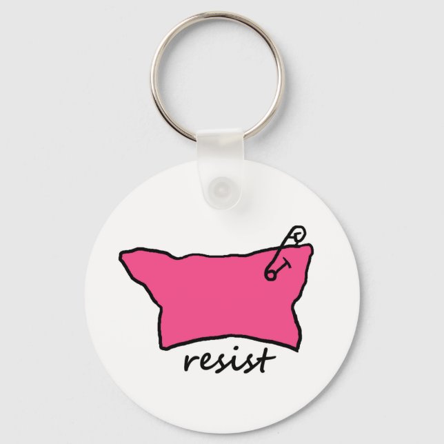 Pussy Hat Resist keychain (Front)
