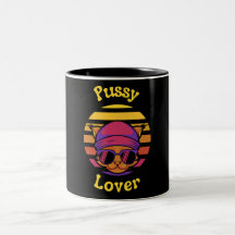 Pussy lover retro design Coffee Mugs