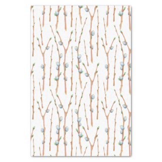Pussy Willow Custom Color Floral Tissue Paper