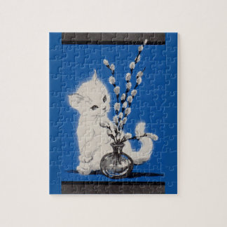 pussycat and pussywillow jigsaw puzzle