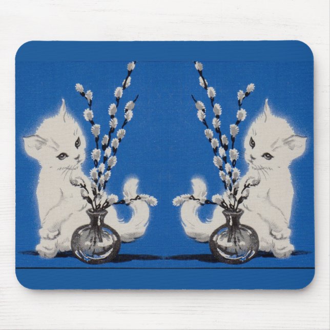 pussycat and pussywillow mouse pad (Front)