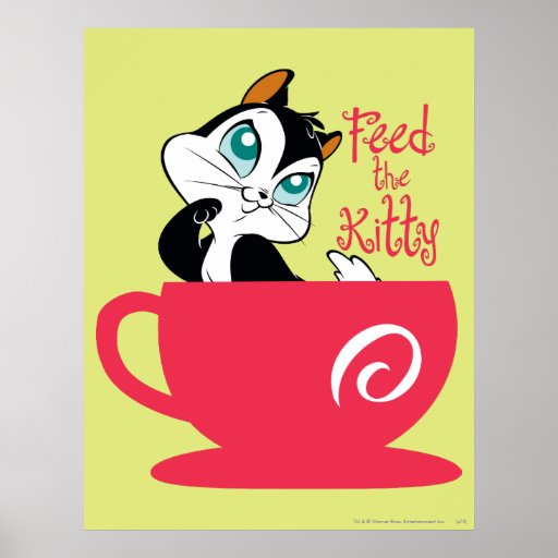 Pussyfoot Feed the Kitty Poster | Zazzle