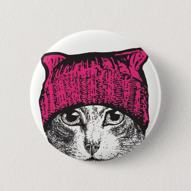 Pussyhat Pussycat Button - Stay Nasty Pussyhat (Front)