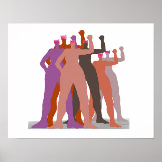 Pussyhats Stand Together Poster