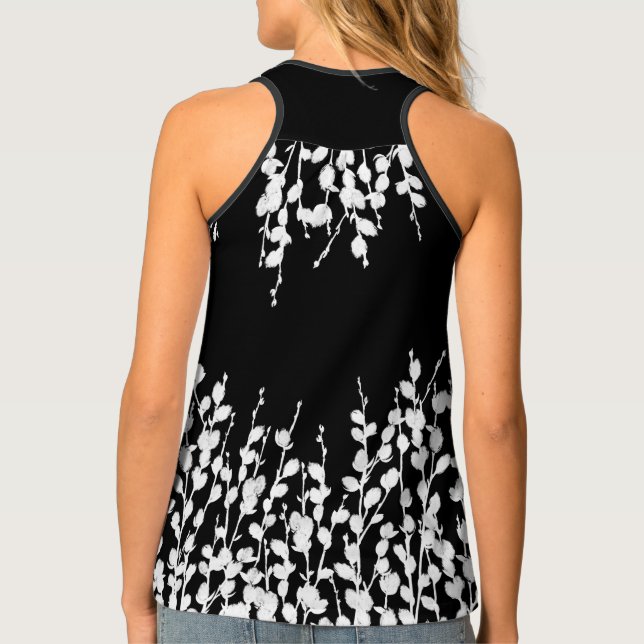 Pussywillow Sprigs Tank Top (Back)