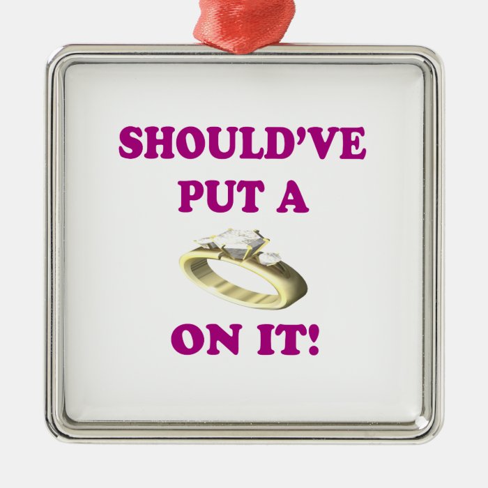 Put A Ring On It Christmas Tree Ornament