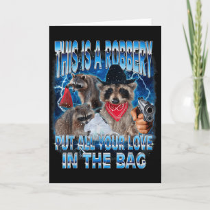 Put All Your Love In The Bag Funny Valentine Racco Card
