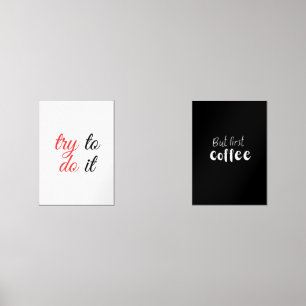 put first coffee wall art sets