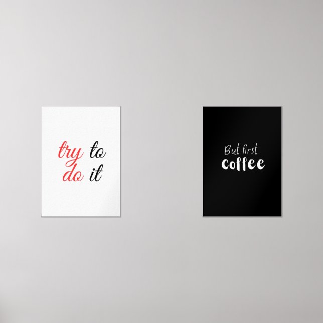 put first coffee  wall art sets (Front)