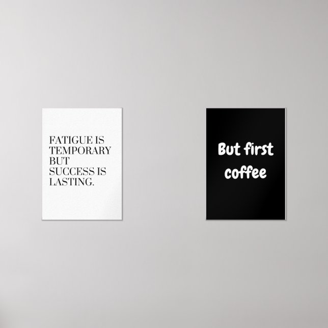 put first coffee  wall art sets (Front)