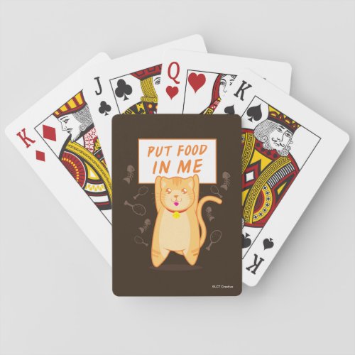 Put Food In Me Poker Cards