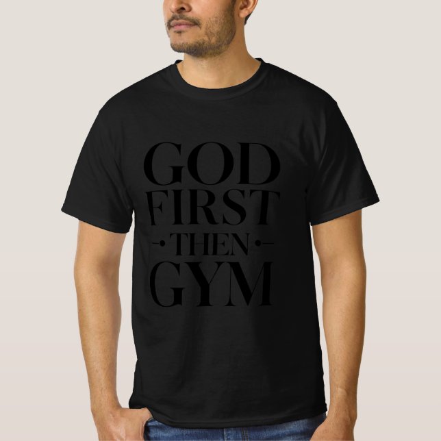 Put God first and everything else falls into place T-Shirt (Front)