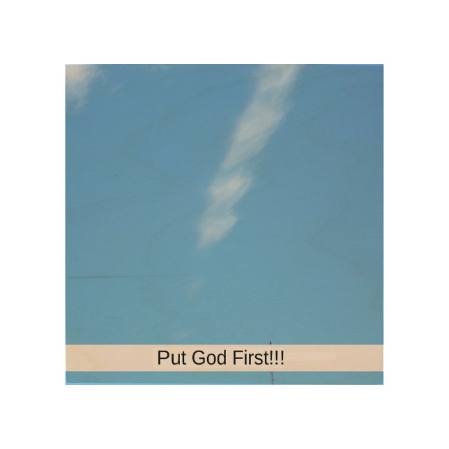Put God First Wood Wall Art (Front)