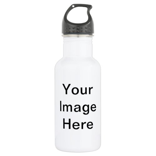 Put Image Text Logo Here Create Make My Own Design Water Bottle
