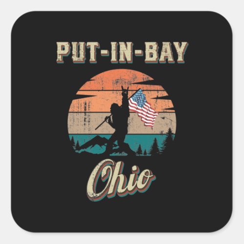 Put_in_Bay Ohio Square Sticker