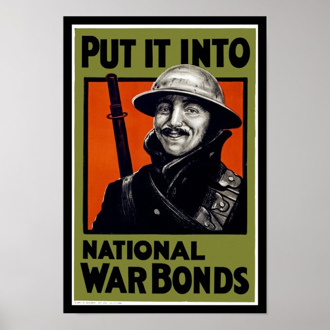 Put It Into National War Bonds Poster (Front)