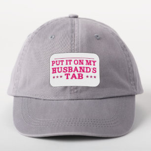 Put It On My Husband's Tab Funny Patch