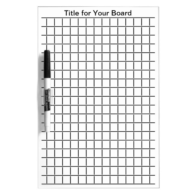 Put it on the Grid Dry Erase Board (Front)