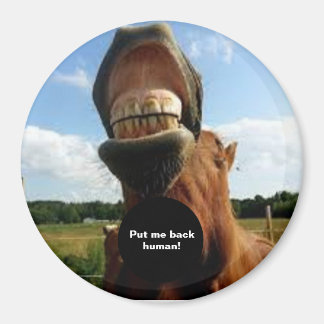 Put me back human! Horse Magnet