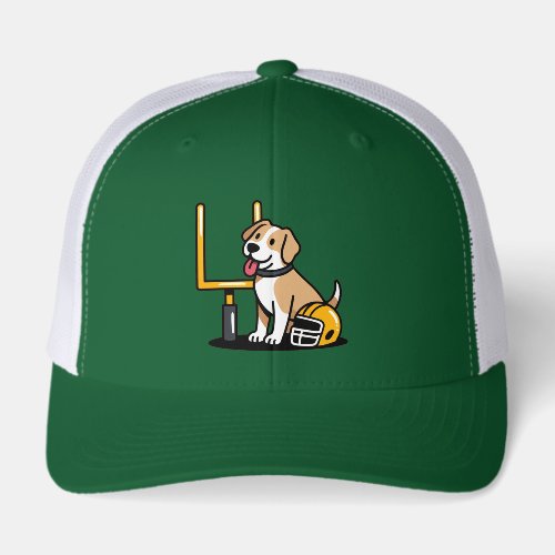 Put me in coach football dog hat