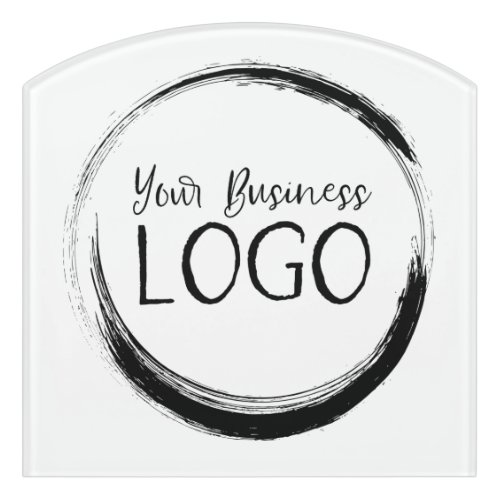 Put My Business Logo on White Promo Door Sign