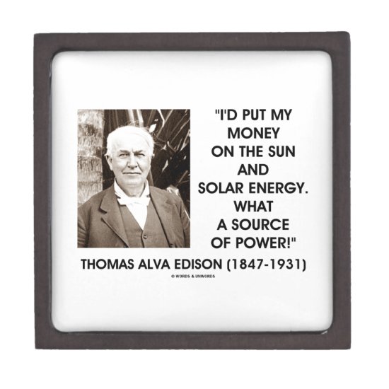 Put My Money On Sun Solar Energy Source Of Power Gift Box