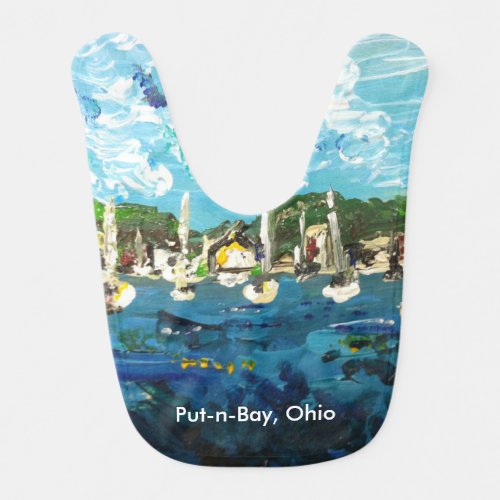 Put_n_Bay Lake Erie Island Painting 1 Baby Bib