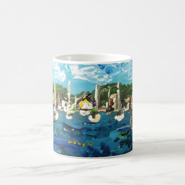 Put n Bay Lake Erie Island Painting #1 Coffee Mug (Center)