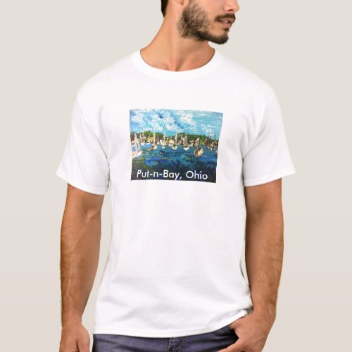 Put_n_Bay Lake Erie Island Painting 1 T_Shirt