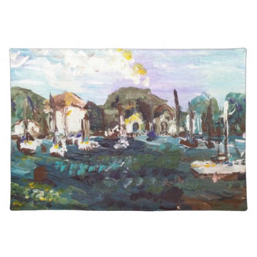 Put_n_Bay Lake Erie Island Painting 2 Cloth Placemat