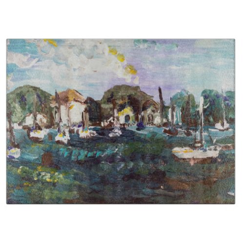 Put_n_Bay Lake Erie Island Painting 2 Cutting Board