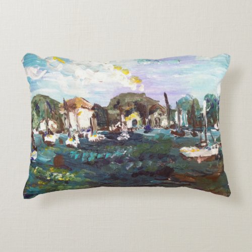 Put_n_Bay Lake Erie Island Painting 2 Pillow