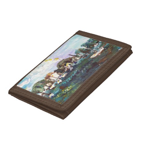 Put_n_Bay Lake Erie Island Painting 2 Trifold Wallet