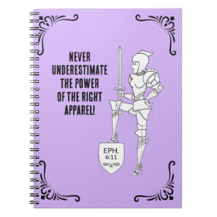 "Put on the complete Suit of Armor" Notebook