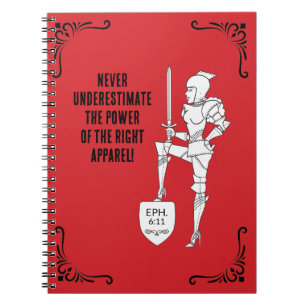 "Put on the complete Suit of Armor" Notebook