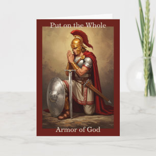 Put on the Whole Armor of God: Greeting card