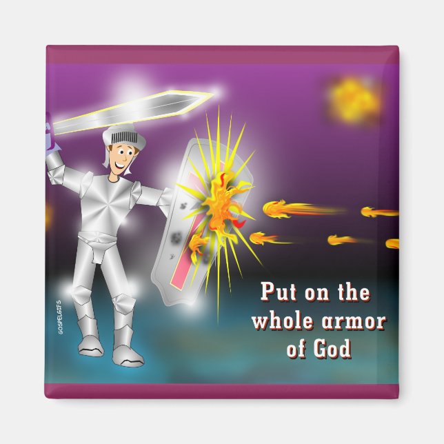 Put on the Whole Armor of God Magnet (Front)