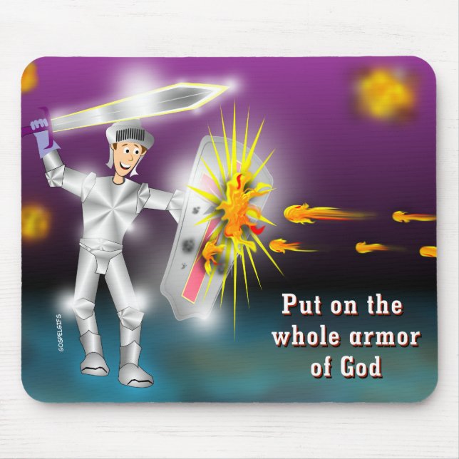 Put on the Whole Armor of God Mouse Pad (Front)