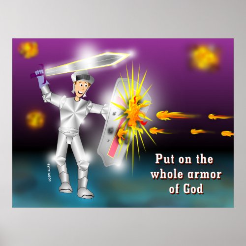 Put on the Whole Armor of God Poster
