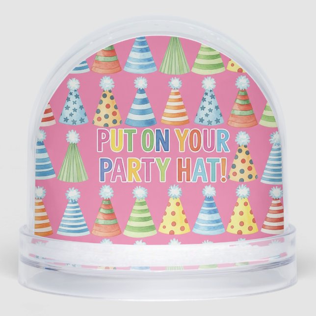 Put on Your Party Hat, by Natasha Us   Snow Globe (Front)