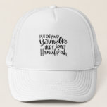 Put on your Yarmulke Here come Hannukkah, Hanukkah Trucker Hat<br><div class="desc">This cute and trendy Hanukkah quote is wonderful over the holiday season.</div>