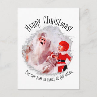 Put One Foot in Front of the Other Postcard